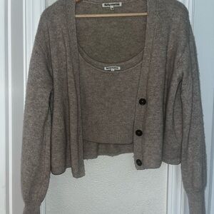 Reformation Cashmere Cardigan Set